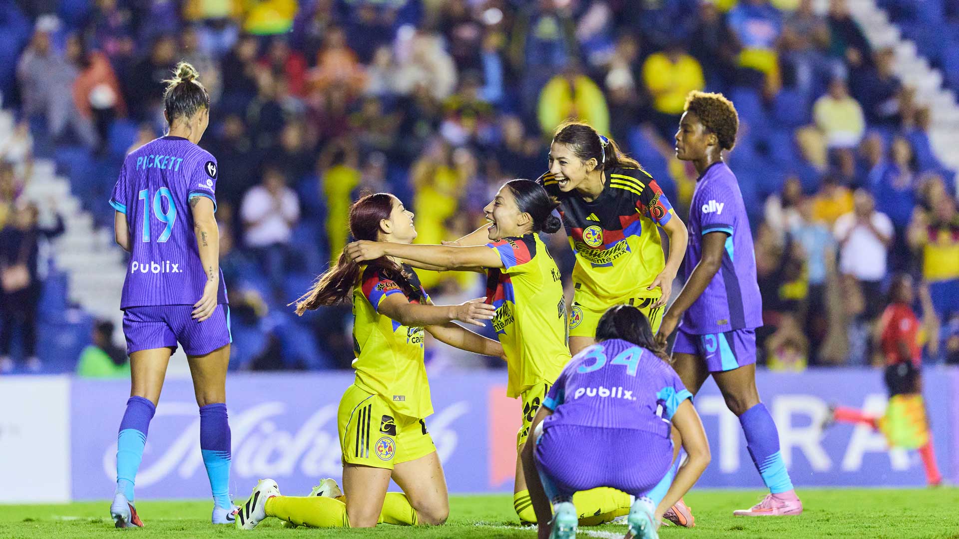 América femenil vence 2-0 a Orlando Pride y se acerca a semifinales de la Concachampions W